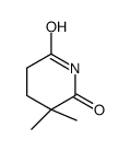 3,3-dimethylpiperidine-2,6-dione Structure