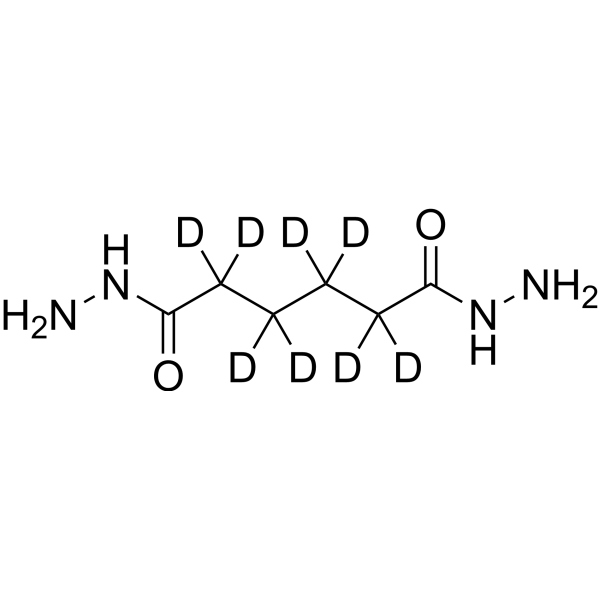 Adipic acid dihydrazide-d8 Structure