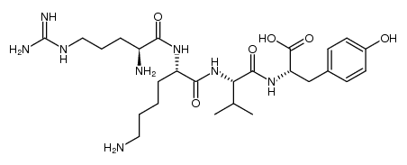 (6S,9S,12S,15S)-1,6-diamino-9-(4-aminobutyl)-15-(4-hydroxybenzyl)-1-imino-12-isopropyl-7,10,13-trioxo-2,8,11,14-tetraazahexadecan-16-oic acid Structure