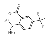 N-甲基-N-[2-硝基-4-(三氟甲基)苯基]肼结构式