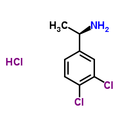 (R)-1-(3,4-二氯苯基)乙胺盐酸盐结构式