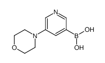 5-吗啉代吡啶-3-基硼酸结构式