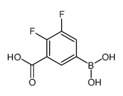 5-Borono-2,3-difluorobenzoic acid Structure