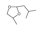(2R,4R)-4-methyl-2-(2-methylpropyl)-1,3-dioxolane Structure