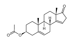 3β-acetoxyandrosta-5,14-dien-17-one Structure