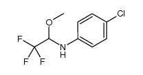4-chloro-N-(2,2,2-trifluoro-1-methoxyethyl)aniline结构式