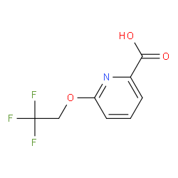 6-(2,2,2-三氟乙氧基)吡啶甲酸结构式