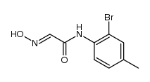 2-bromo-4-methyl-α-isonitrosoacetanilide结构式
