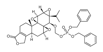 14-O-phosphonooxymethyltriptolide dibenzyl ester Structure