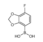 4-氟-23-亚甲基二氧基苯硼酸结构式
