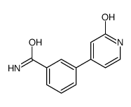 3-(2-oxo-1H-pyridin-4-yl)benzamide结构式