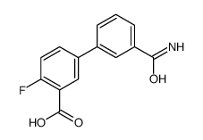 5-(3-carbamoylphenyl)-2-fluorobenzoic acid Structure