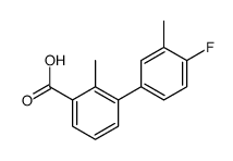 3-(4-fluoro-3-methylphenyl)-2-methylbenzoic acid Structure
