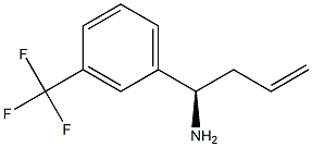 (1R)-1-[3-(TRIFLUOROMETHYL)PHENYL]BUT-3-EN-1-AMINE结构式