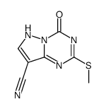 4-hydroxy-2-(Methylthio)pyrazolo[1,5-a][1,3,5]triazine-8-carbonitrile Structure