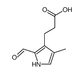 3-(2-甲醛-4-甲基吡咯)-丙酸结构式