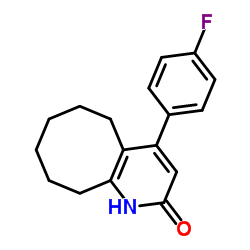4-(4-氟苯基)-5,6,7,8,9,10-六氢环辛烷并[B]吡啶-2(1H)-酮结构式