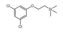 [2-(3,5-dichlorophenoxy)ethyl]trimethylsilane结构式
