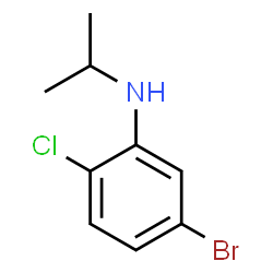 5-Bromo-2-chloro-N-isopropylaniline Structure
