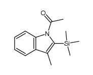 1-(3-methyl-2-(trimethylsilyl)-1H-indol-1-yl)ethanone Structure