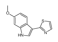 2-(6-methoxy-1H-indol-3-yl)-1,3-thiazole结构式