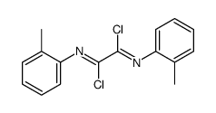 N,N'-bis(2-methylphenyl)ethanediimidoyl dichloride Structure