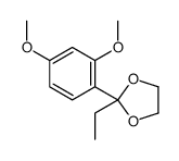 2-(2,4-dimethoxyphenyl)-2-ethyl-1,3-dioxolane Structure