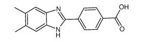 4-(5,6-dimethyl-1H-benzimidazol-2-yl)benzoic acid Structure