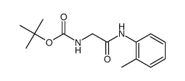 tert-butyl (2-oxo-2-(o-tolylamino)ethyl)carbamate Structure