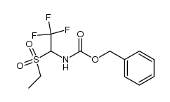 2,2,2-Trifluor-1-ethansulfonyl-N-benzyloxycarbonyl-ethylamin Structure