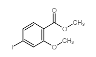 4-碘-2-甲氧基苯甲酸甲酯结构式