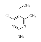 4-氯-5-乙基-6-甲基-嘧啶-2-胺结构式