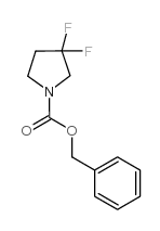 3,3-二氟吡咯烷-1-羧酸苄酯结构式