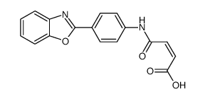 N-(4-benzooxazol-2-yl-phenyl)-maleamic acid结构式