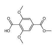 4-methyl hydrogen 2,6-dimethoxyterephthalate Structure