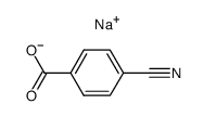 Benzoic acid, 4-cyano-, sodium salt结构式