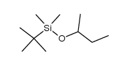 sec-Butyloxy-dimethyl-tert-butyl-silan结构式