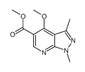 METHYL 4-METHOXY-1,3-DIMETHYL-1H-PYRAZOLO[3,4-B]PYRIDINE-5-CARBOXYLATE structure