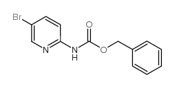 (5-溴-2-吡啶)氨基甲酸苄酯结构式