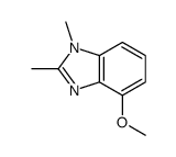 1H-Benzimidazole,4-methoxy-1,2-dimethyl-(9CI) Structure