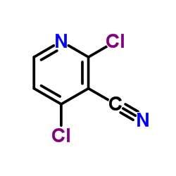 2,4-二氯-3-氰基吡啶结构式