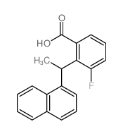 3-fluoro-2-(1-naphthalen-1-ylethyl)benzoic acid Structure