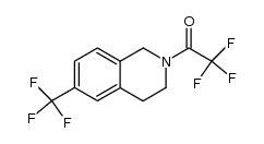 2,2,2-trifluoro-1-(6-trifluoromethyl-3,4-dihydro-1H-isoquinolin-2-yl)-ethanone结构式