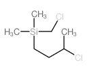 3-chlorobutyl-(chloromethyl)-dimethyl-silane Structure