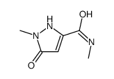 1H-Pyrazole-3-carboxamide,2,5-dihydro-N,1-dimethyl-5-oxo-(9CI) structure