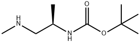 (R)-(1-(甲基氨基)丙烷-2-基)氨基甲酸叔丁酯结构式