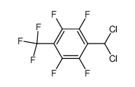 1-trifluoromethyl-4-dichloromethyl-2,3,5,6-tetrafluorobenzene结构式