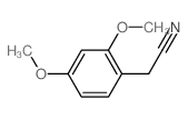 Benzeneacetonitrile, 2,4-dimethoxy- Structure