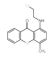 1-(2-chloroethylamino)-4-methyl-thioxanthen-9-one结构式