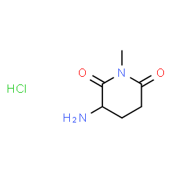 3-氨基-1-甲基哌啶-2,6-二酮盐酸盐结构式